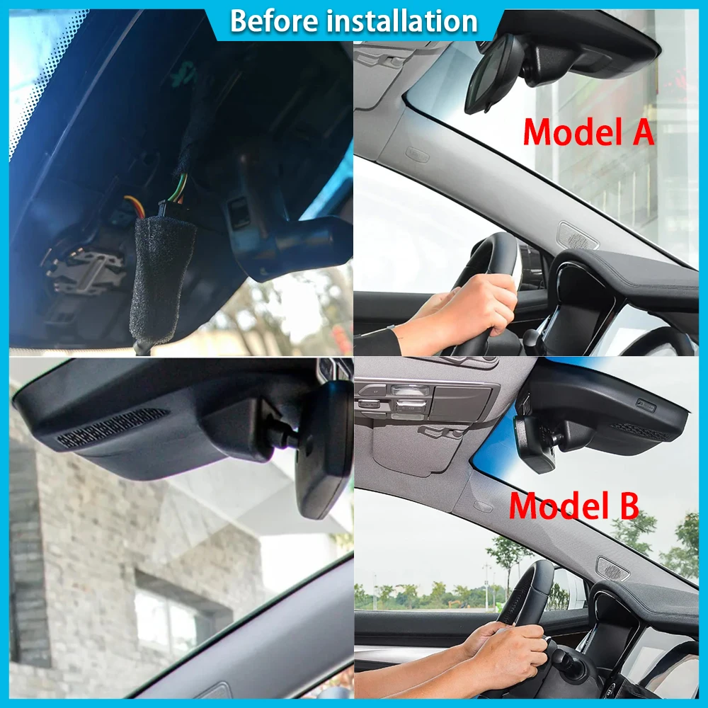 ZJCGO for Geely Borui GT GE 2018 2019 2020 2021 4K DVR Dash Cam Car Camera 2160P Lens 24h Monitor Video Recorder Recording