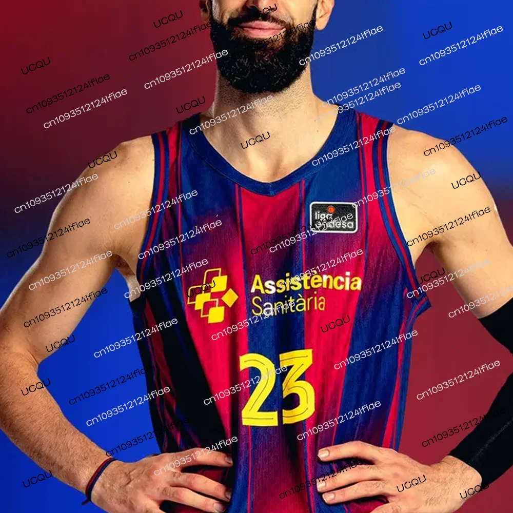 2025 جديد برشلونة الكبار الرجال/النساء كرة السلة الرياضة التجفيف السريع جيرسي سترة الاطفال كرة السلة ملابس تدريب مجموعة جيرسي خاصة