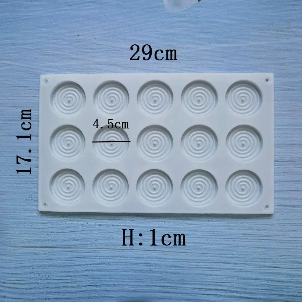 Holes Spiral Shape Silicone Mold 3D Cake Moulds Mousse For Ice Creams Chocolate Pastry Bakeware Dessert Art Cake Mold