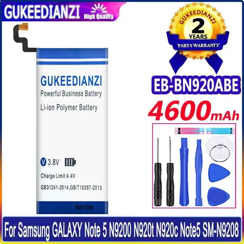 

Mobile Phone Battery EB-BN920ABE 4600Mah For Samsung Galaxy Note 5 N9200 N920t N920c Note5 SM-N9208