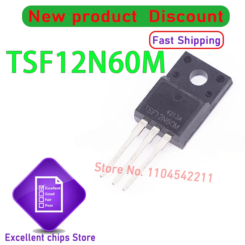 10 шт./лот, оригинальный TSF10N60M 10N60 TSF12N60M 12N60 TSF12N65M 12N65 TSF13N50M 13N50 TSF20N60MR 20N60 R TO-220F, новый и оригинальный