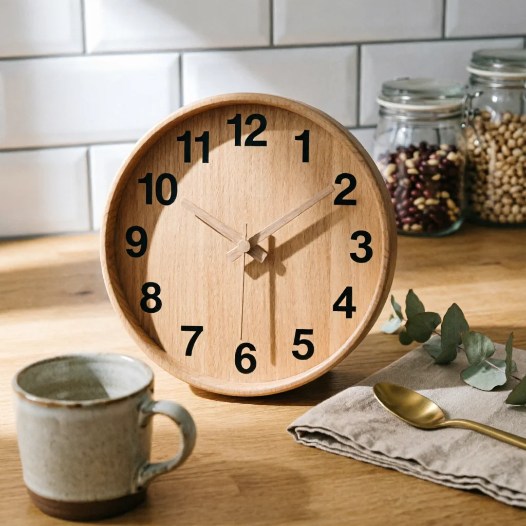 Noiseless Wall Timepiece Nordic Design Minimalist Wall Timepiece Home Decor Light Luxury Easy to Read for Bedroom