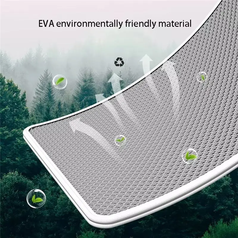 J1UL1N Cat Litter Mat Double Layer, Waterproof & Urine Proof, Non-Slip Scratch Pad, Easy Clean Large Toilet Mat For Cats