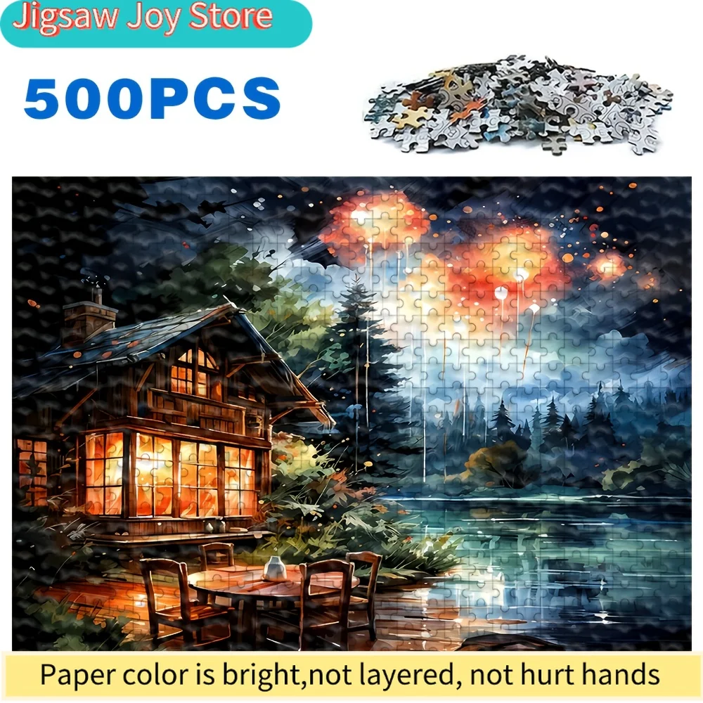 500 or A Adult Puzzle for Adults - Challenging Large 500/A with Complex Patterns, Family Game Night for /Christmas/Holiday Gif