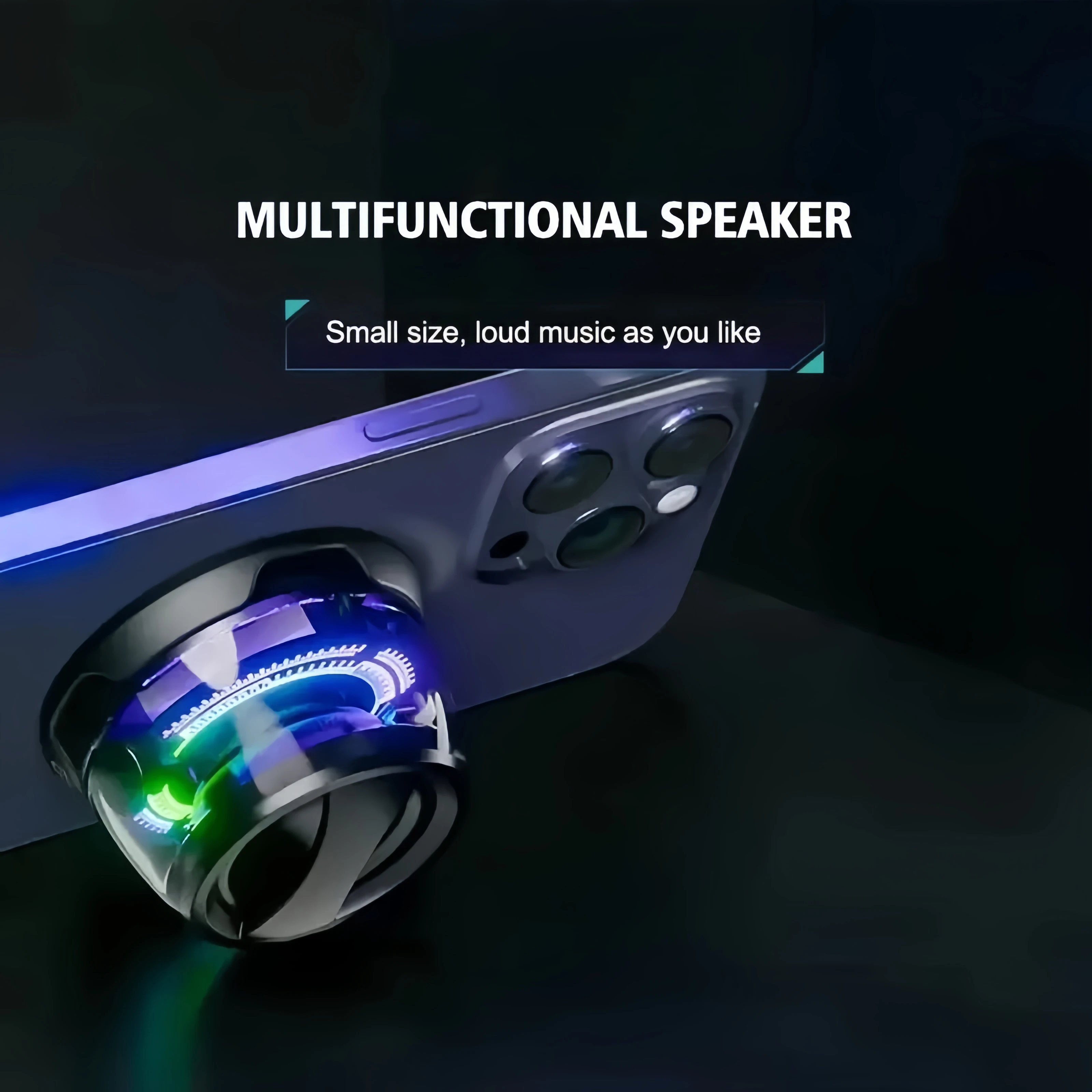 Bluetooth 5.3 Speaker Mini Speaker Portable Magnetic Speaker Multifunctional RGB Speaker for PC Macbook XIAOMI HUAWEI iPhone