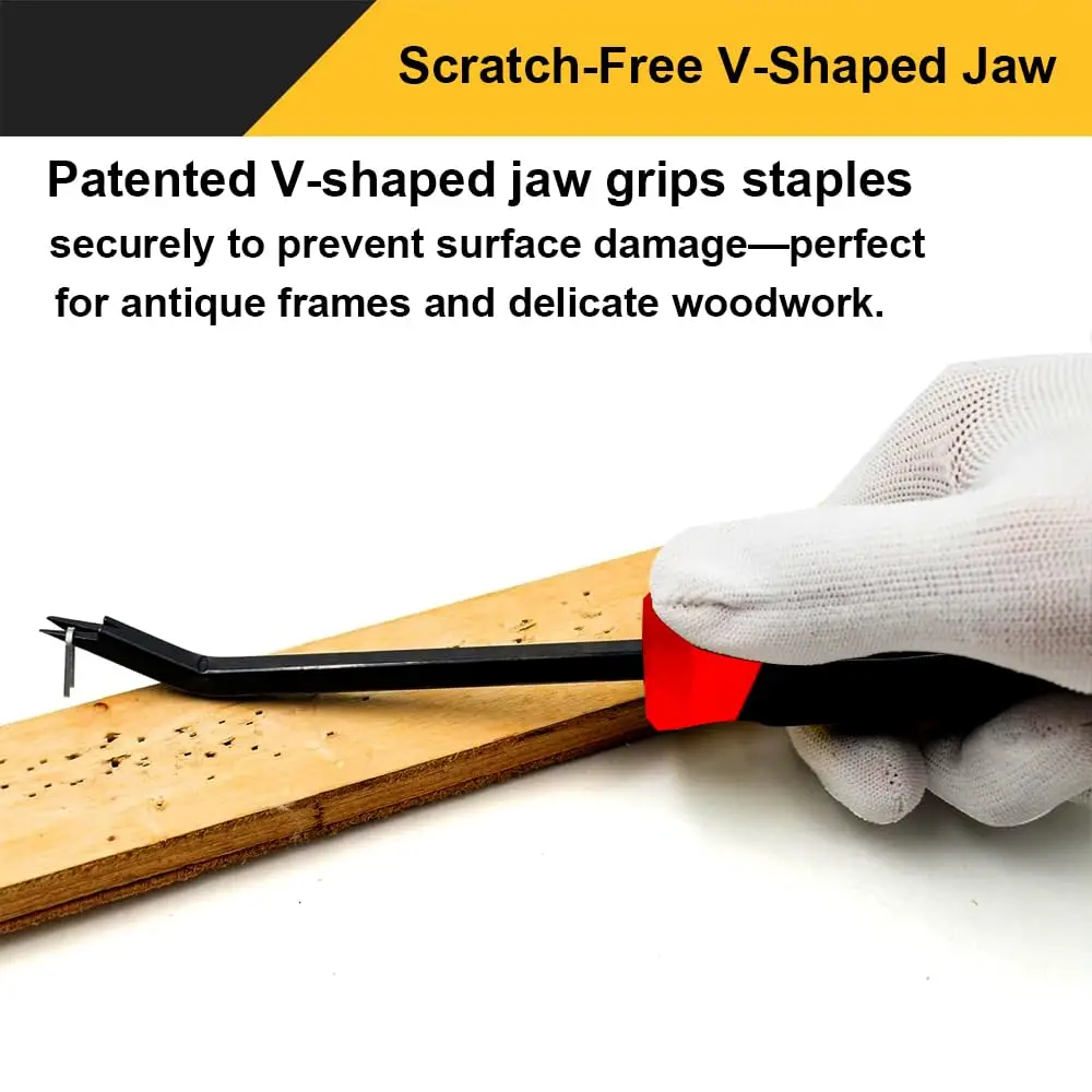 Staple Remover 2pcs Chrome Vanadium Steel for Furniture Upholstery Restoration and Woodworking Applications Staple