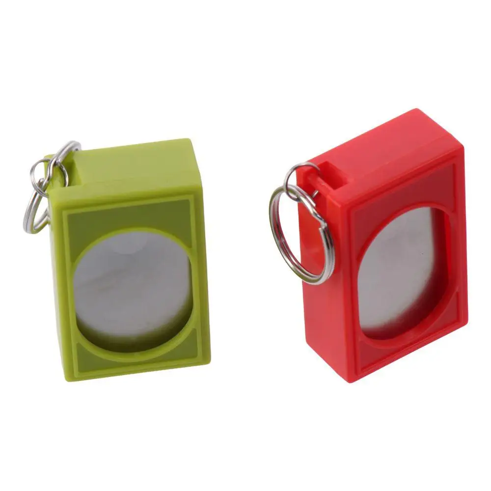 2 Pcs Square Box Training Clickers Obedience Aid ABS Including Hanging Rings Dog Training Clicker Signaling Clicker Animal