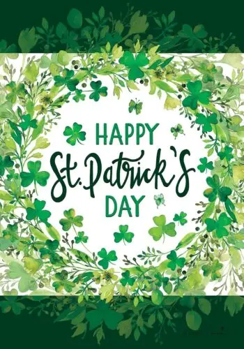 Happy St. Patrick's Day Garden Flag Double-Sided  - 12