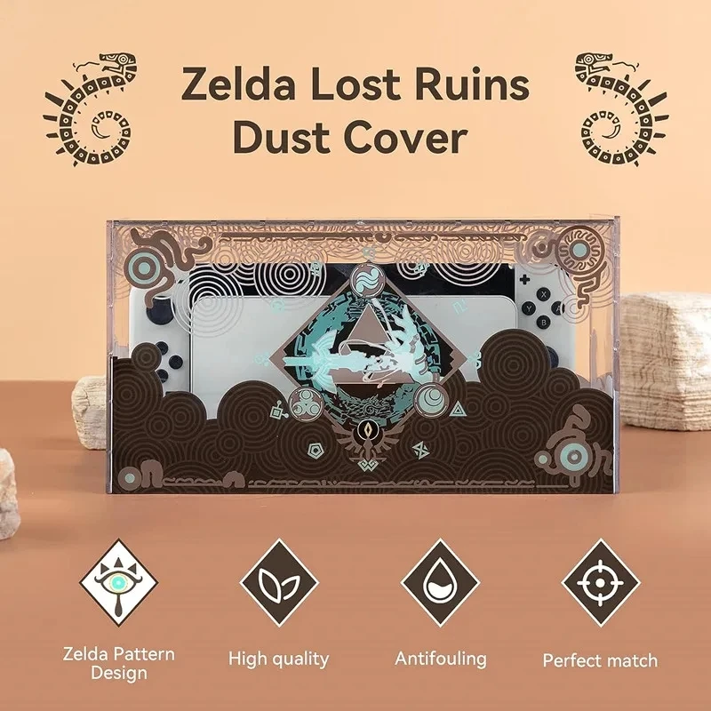 Dust Cover for Nintendo Switch/Switch OLED Charging Dock Dust Proof Cover Sleeve Display Box for Tears of The Kingdom