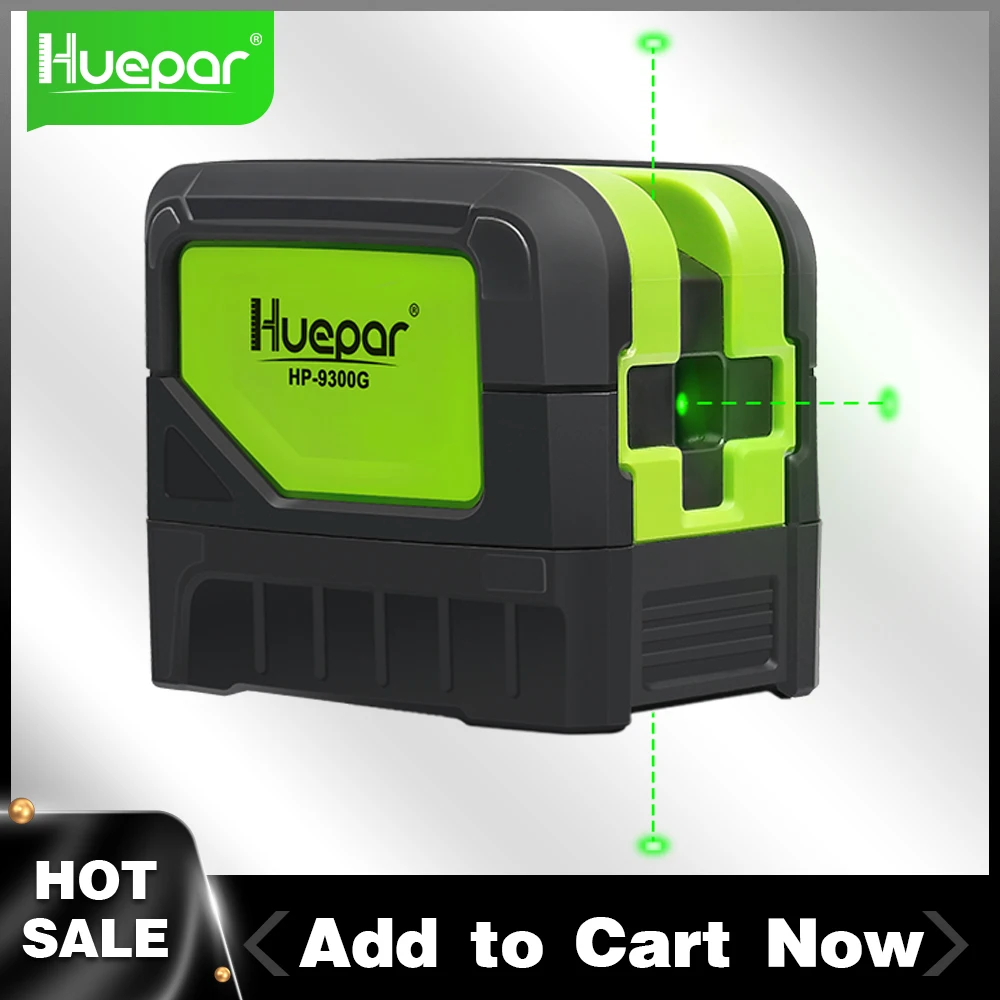 Huepar 3-Point Green Laser Level Self-Leveling and Tilt Function Tool for Welding and Positioning of Reference Points