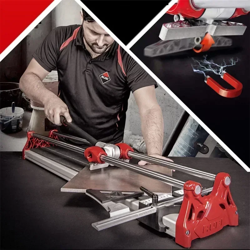 BBRubi 1200 Manual Tile Cutter Brick Polished Tile Ceramic Cutting Tool Push-type High Precision Cutting Machine Table