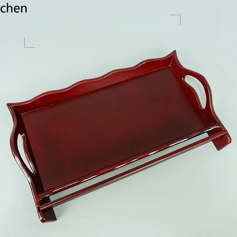 Cz solid wood tray ring fixed true fragrance tray temple offering buddha plate ceremony ten offerings complete set of trays