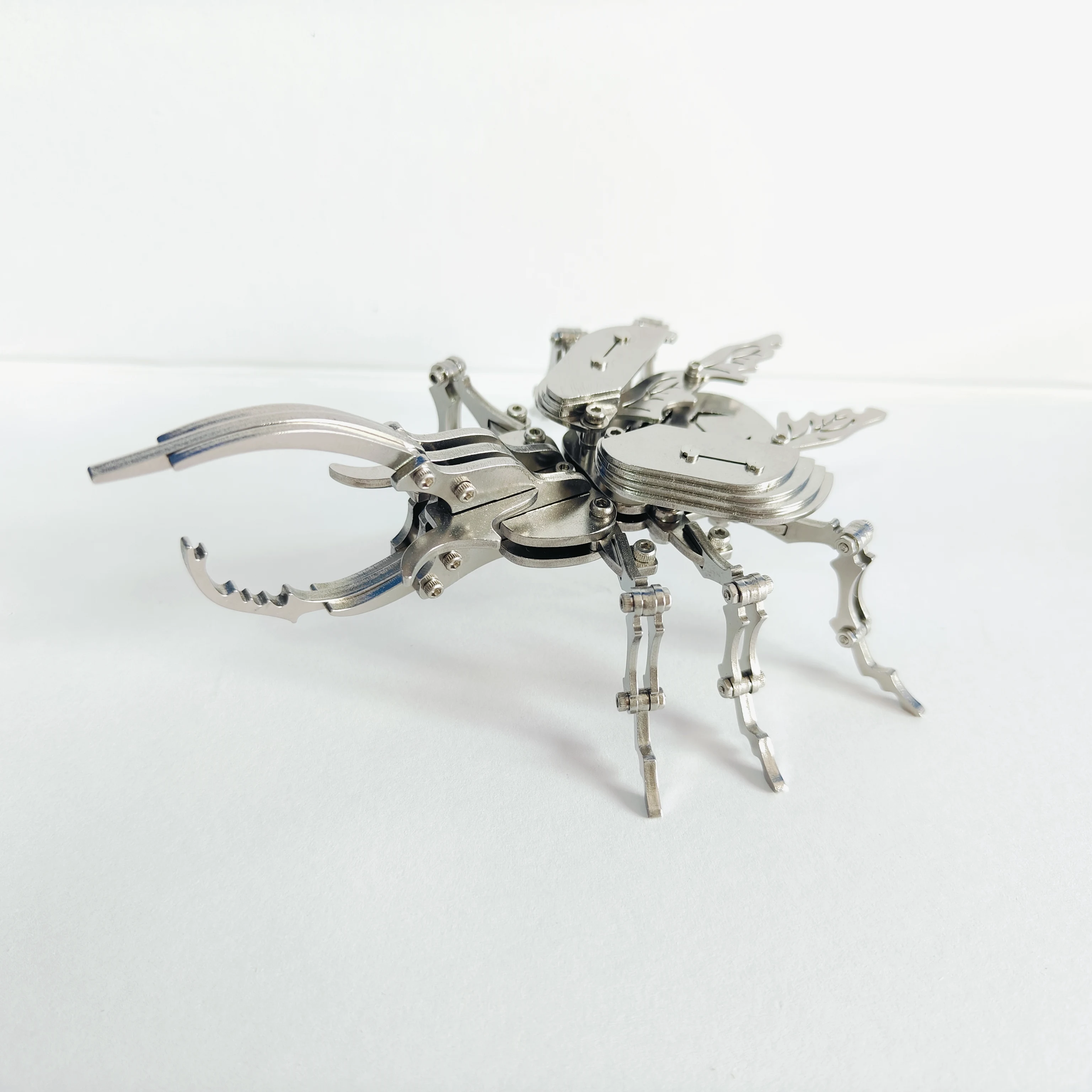 MOKR 3D Metal Puzzle Beetle Toy Brain Teaser For Adults DIY Handicraft Model Christmas Birthday Gift
