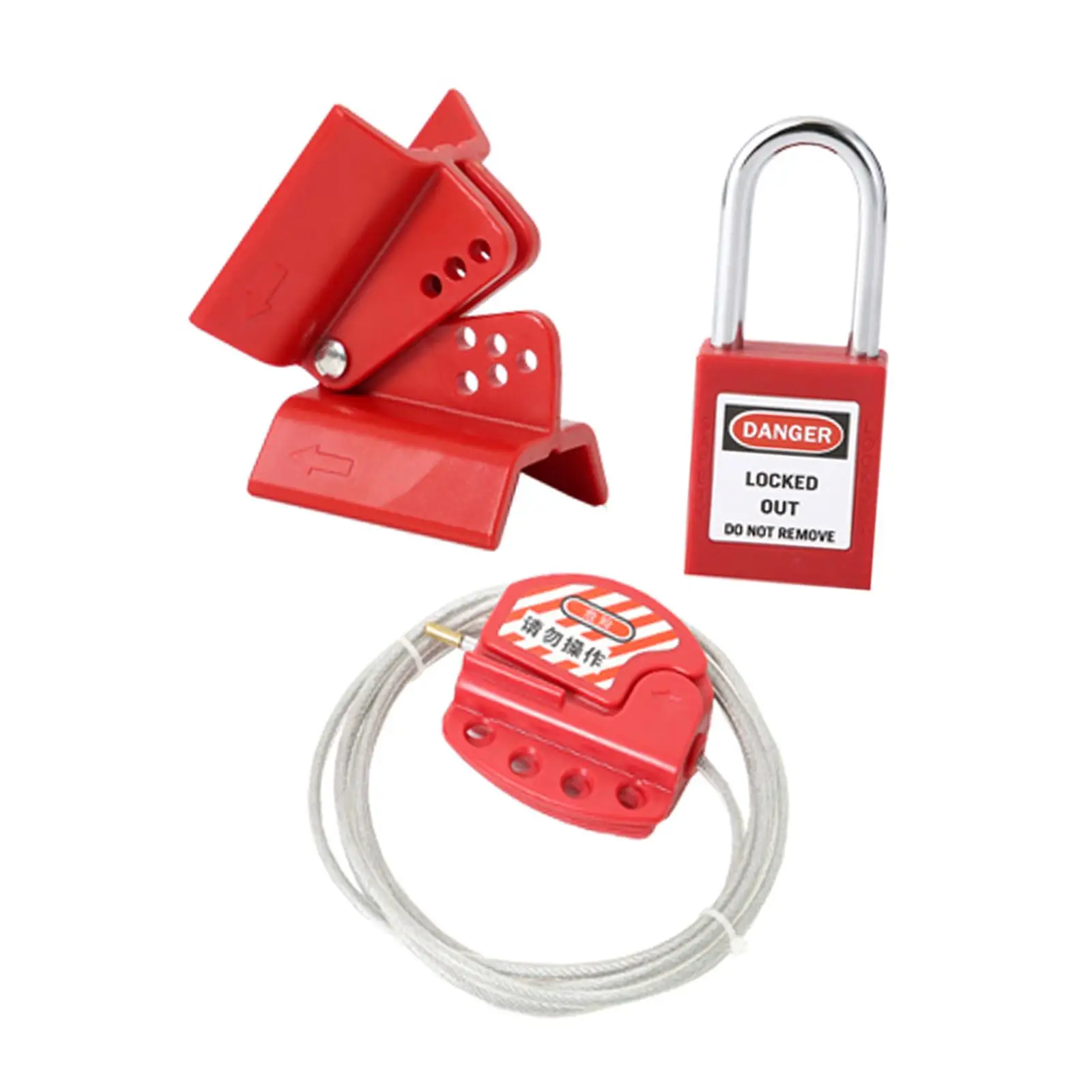 

Lockout Tagout Cable Lock Versatile for Power Plant Working Equipment Adults
