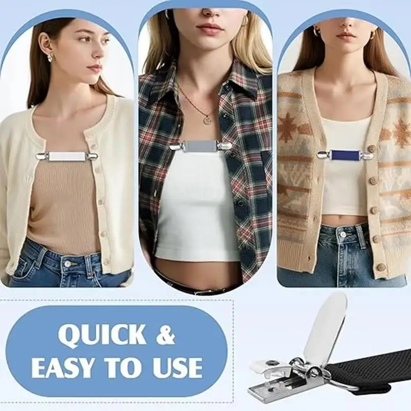 Verstellbare Taillenklammern, Taillenstraffer, elastische Gürtelklammer zum Nähen von Jeans, Hosen und Kleidern – Detail 8