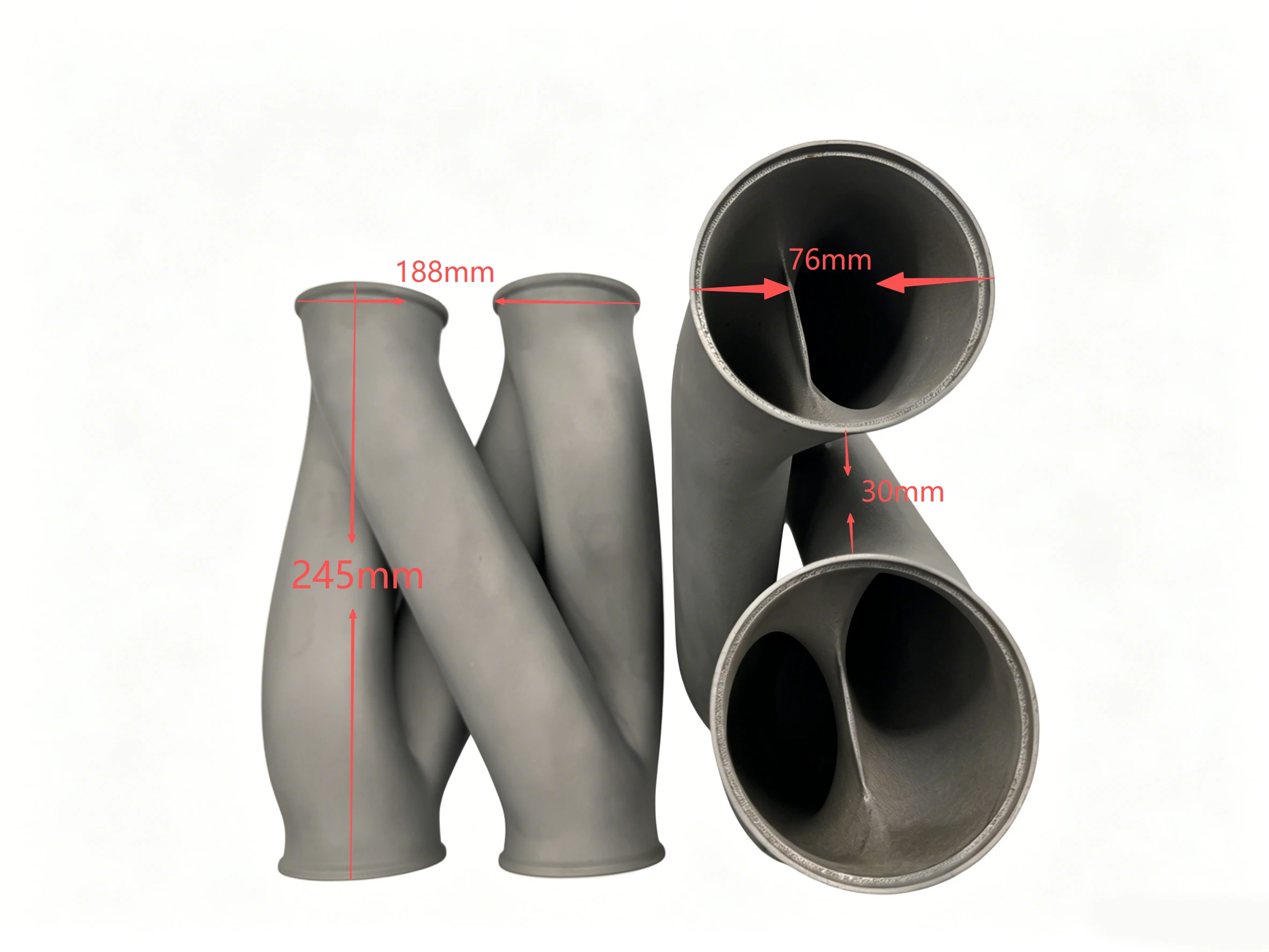 Universelles Z-Rohr-Auspuffsystem aus Edelstahl für BMW S58 M2 M3 M4 G80 G82 G87 X3M X4M F97 F98 3.0T Neue Zubehörteile – Detail 4