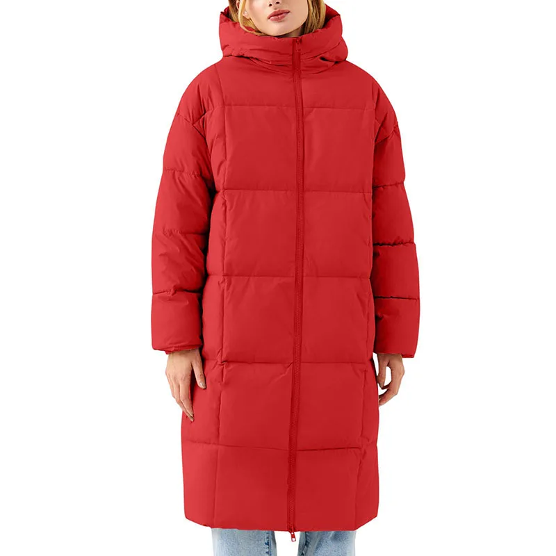 mid long down cotton Women's winter jacket 2025 fashion hooded parkas women thicken outwear warm padded coat winter clothing