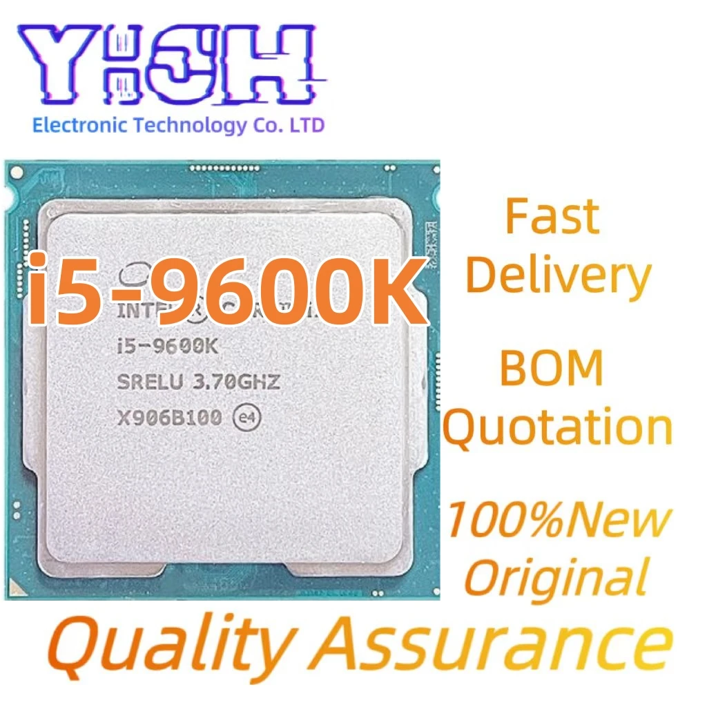 

100%New Original i5-9600K SRG11 6Cores 6Threads LGA1151 i5-9600 K 14nm 4.6GHz 9Mb L3 Desktop i5 9600K in stock