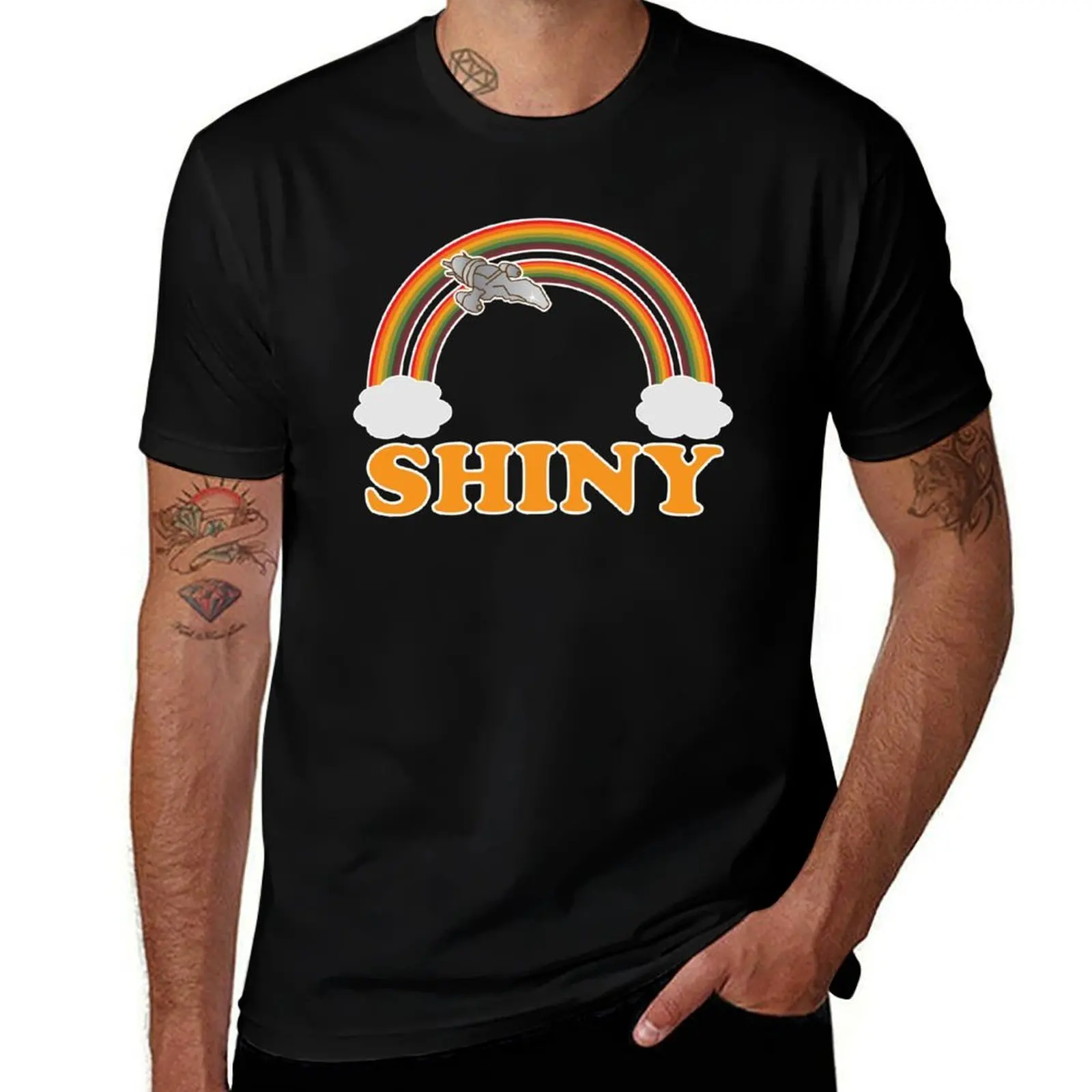 

Firefly - Serenity | Double rainbow T-Shirt man t shirt cotton anime t shirts oversize man t shirt graphic T-shirt