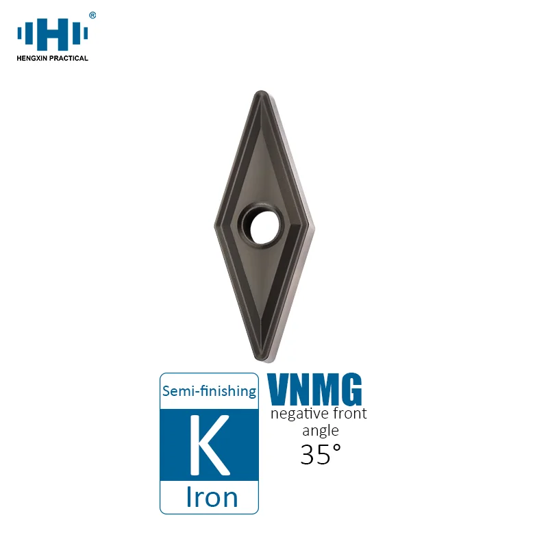 HENGXIN Tungsten Carbide Inserts VNMG160404 VNMG160408 VNMG I230B MS External Turning Tools Cutting Tool CNC Lathe Cutter Tools