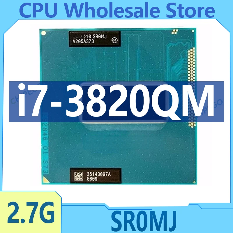 Core i7-3820QM i7 3820QM SR0MJ 2.7 GHz Used Quad-Core Eight-Thread CPU 8M 45W Socket G2 / rPGA988B