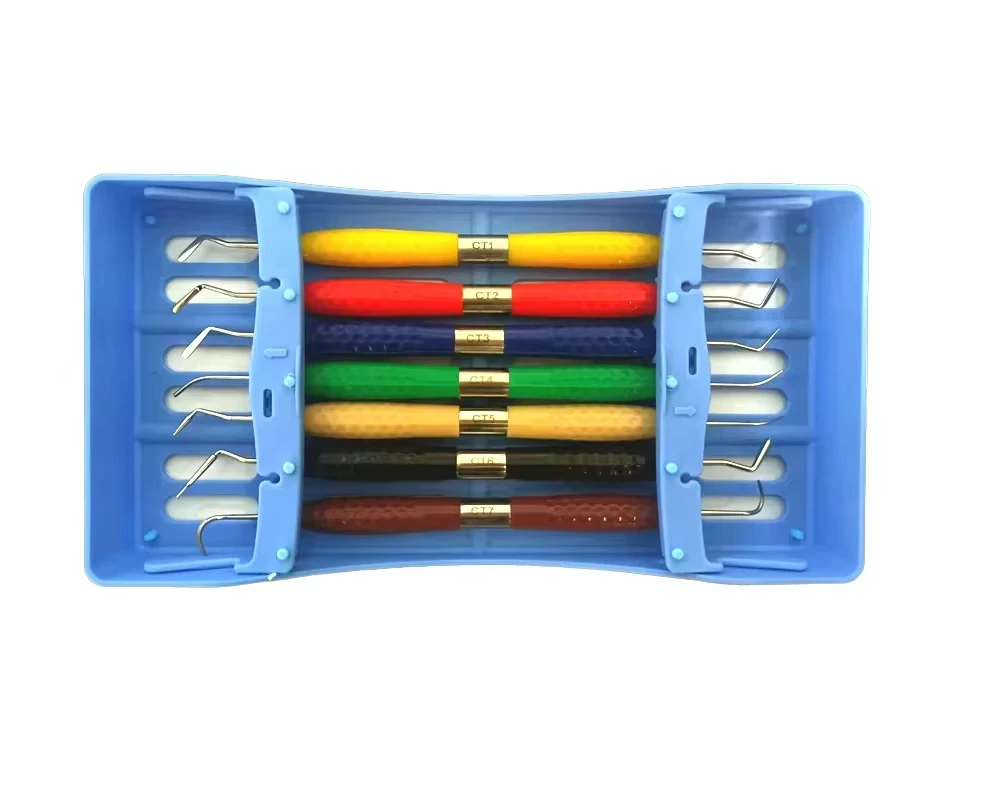 NIGF الأسنان الراتنج حشو الجمالية استعادة عدة مقبض سيليكون ل الراتنج سكين البلاستيك مضمد طب الأسنان أداة أداة