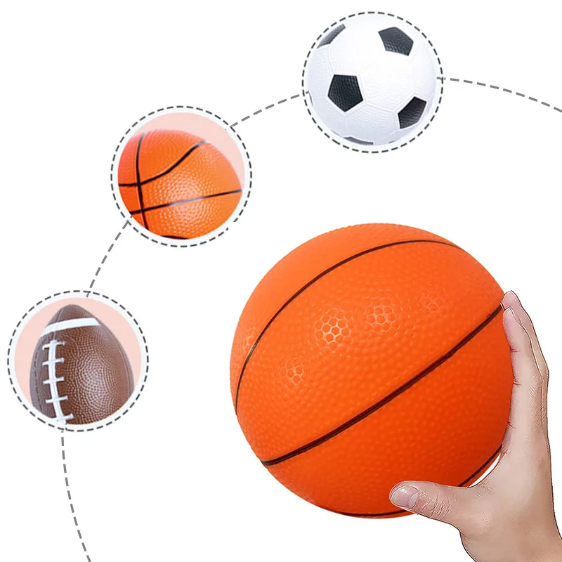 1~3pcs Mini Inflatable Football Basketball Rugby Puppy Toy Ball Pet Supplies Outdoor Team Exercise Sports Props Portable TMZ