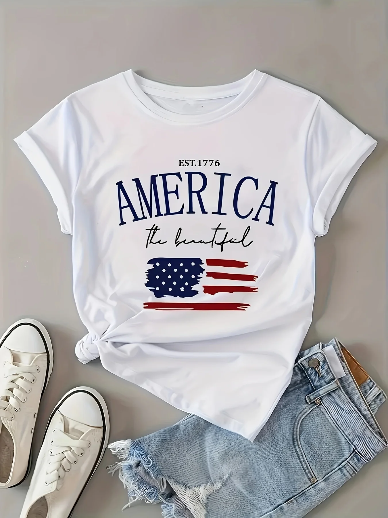 American Flag Graphic T-Shirt American Flag 