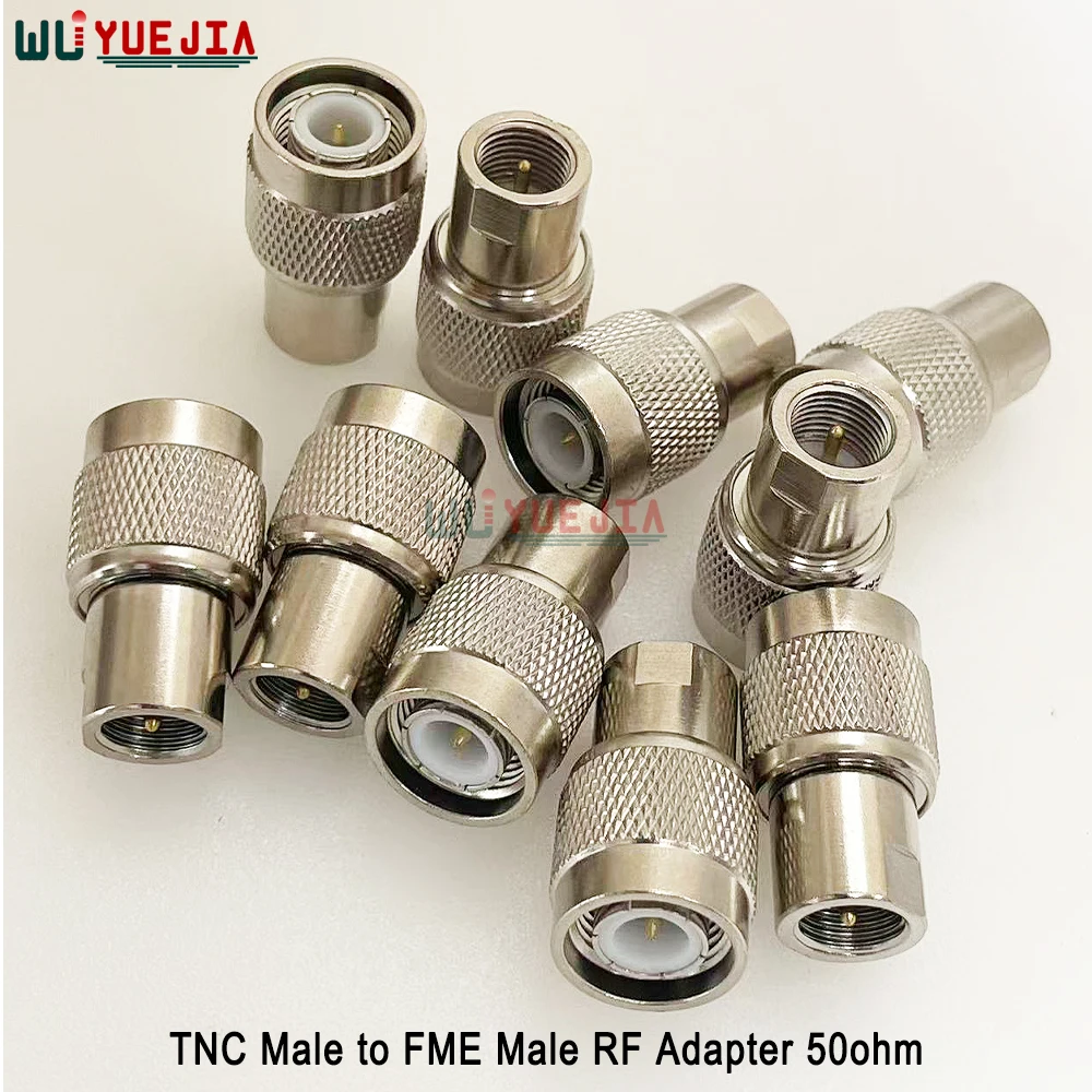 1Pcs RF Connector L12 TNC Male To FME Male Plug Coaxial Adapter 50ohm Brass For Routers RF GPS Antenna Connections