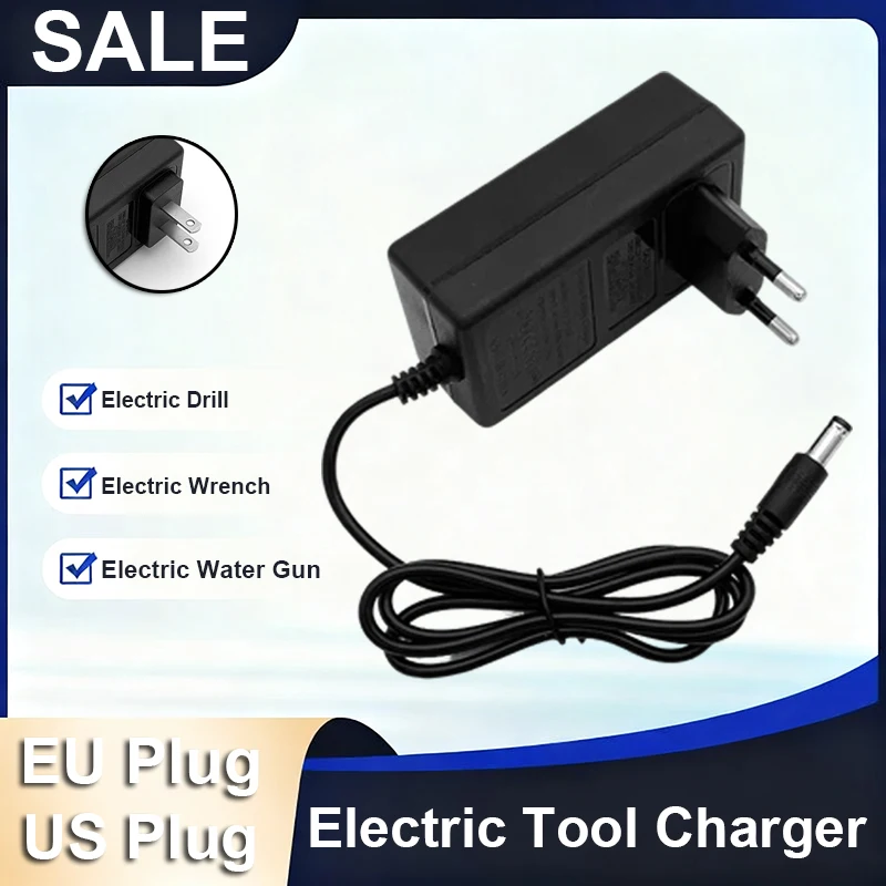 21v carregador universal adaptador de energia broca de lítio carregador de energia chave elétrica chave de fenda carregador ue eua plug ferramenta ace