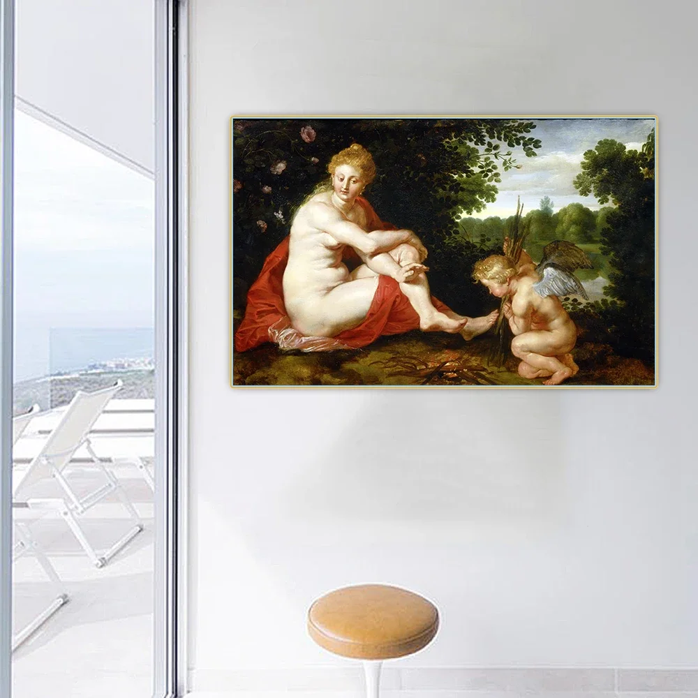 Citon Peter Paul Rubens《Without wine,Bacchus,Venus and Cenere》Canvas Oil Painting Decorative Picture Wall Decor Home Decoration