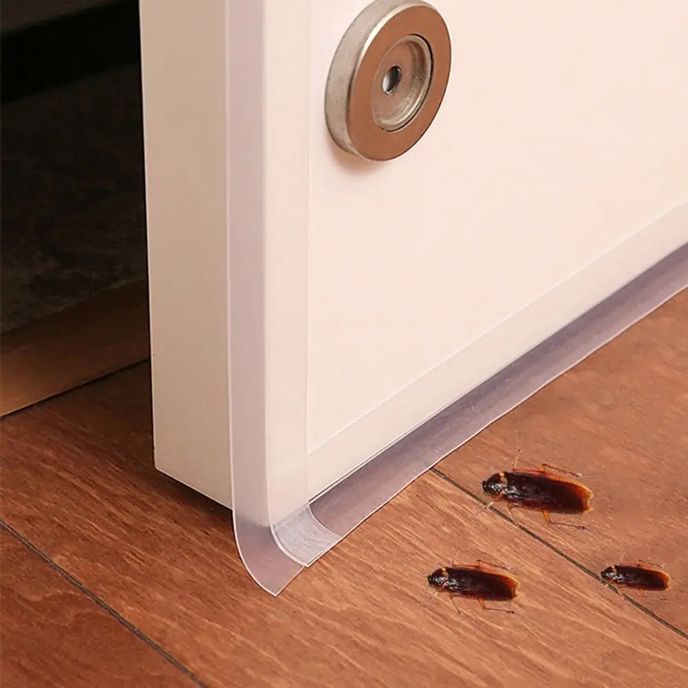 Self-adhesive Door Window Seal Rubber Insect Proof Windproof Door Bottom Seal Strip 1M Soundproof Silicone Sealing Tape