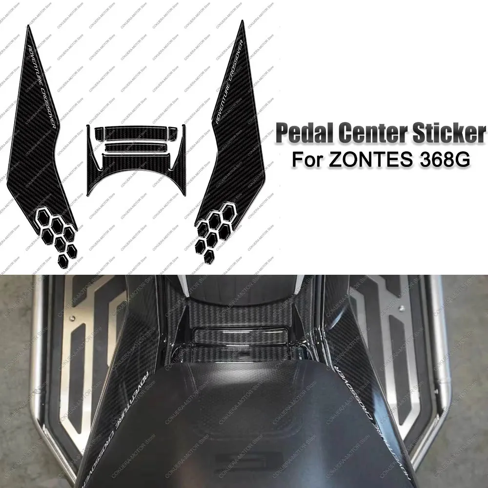 

For Zontes 368G 368g Motorcycle Pedal Center Protection Sticker 3D Epoxy Resin Sticker