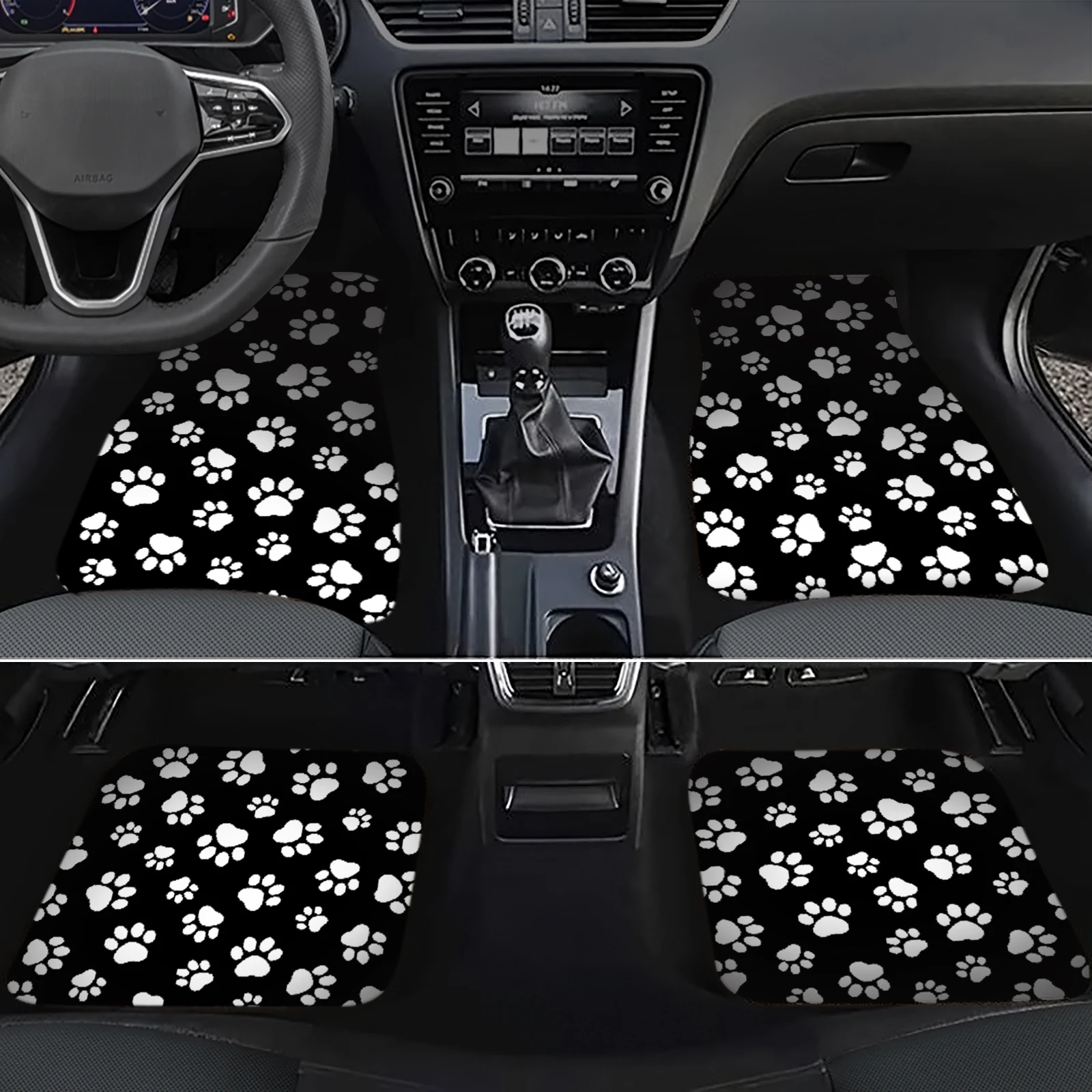 1pc Car Floor Mats Universal Car Floor Mats Carpet Non-Slip Durable Universal Vehicle All Season Car Rugs Easy to Clean