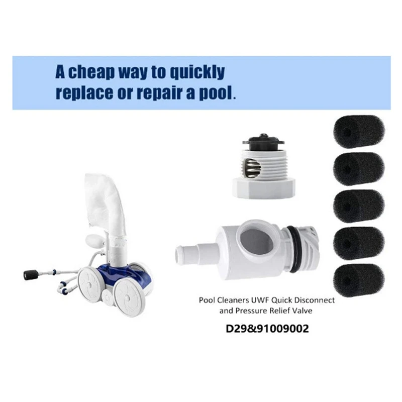 1 Set PVC Relief Valve 91009002 Bleed Off Valve Parts For Polaris 180 280 380 3900 Replacement Atmospheric Valve