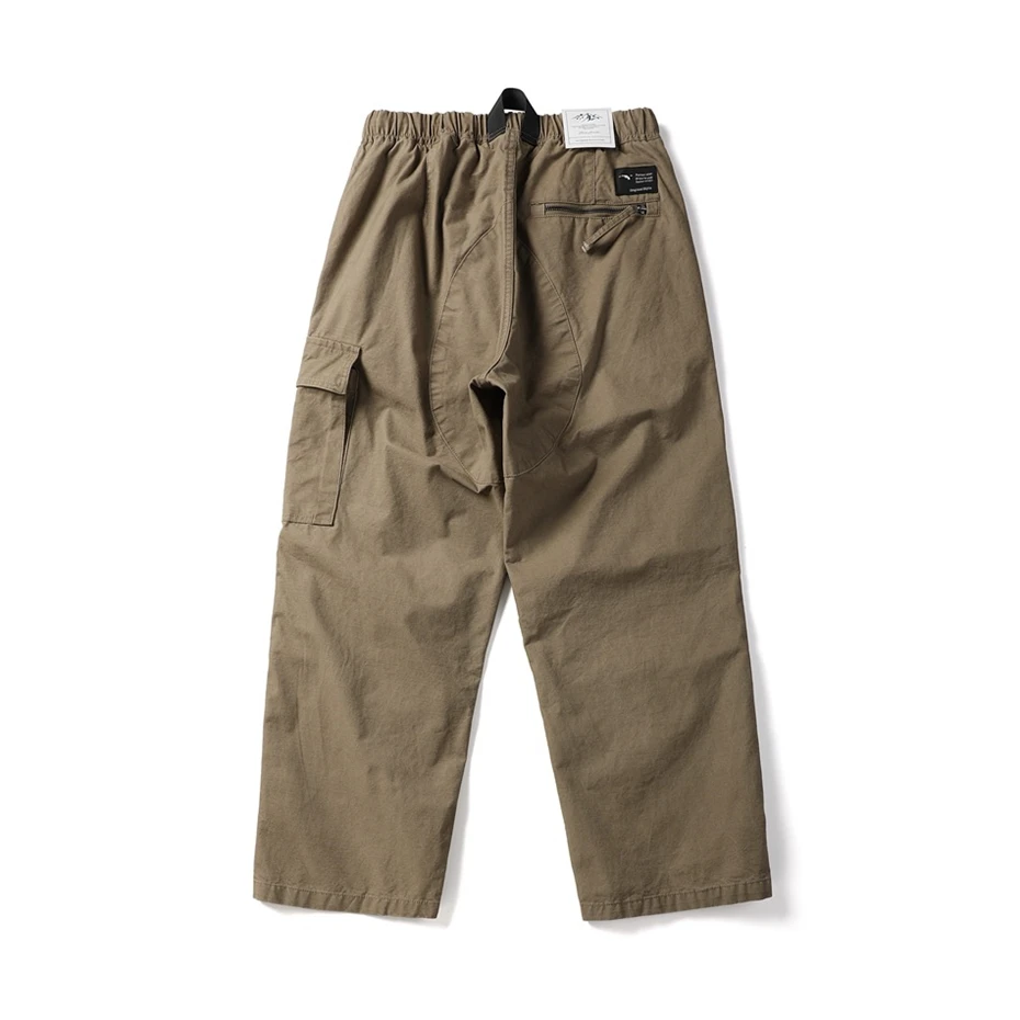 Men Camouflage Pleated Pants Cotton Casual Cargo Pant Men Streetwear Wide Leg Function Paratrooper Pants Cityboy Baggy Trouser