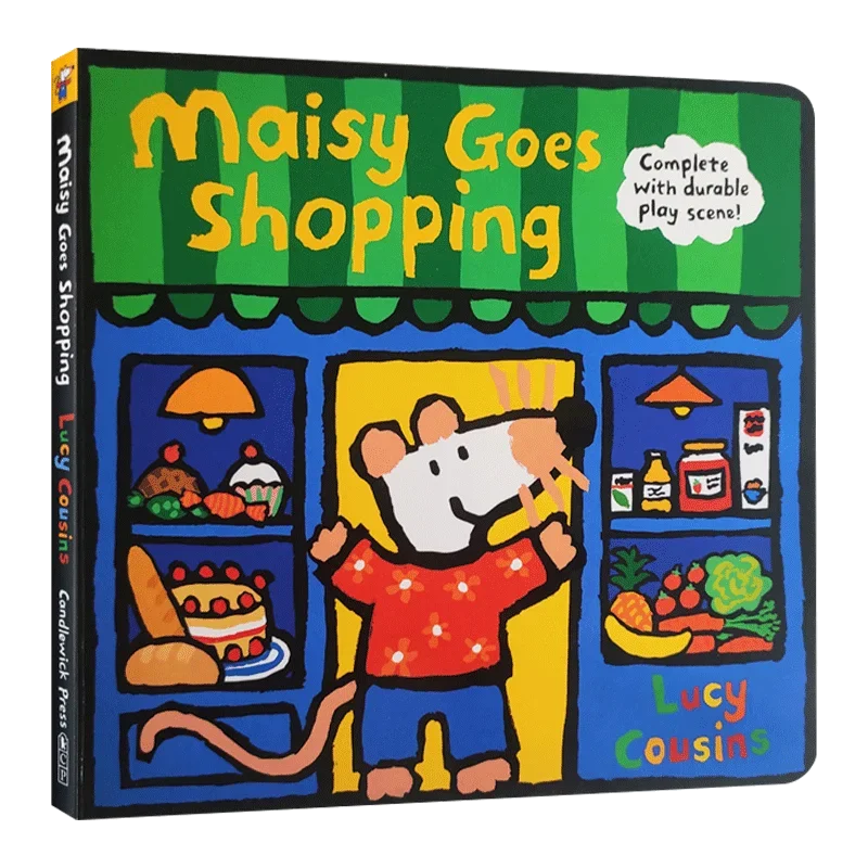 Maisy Goes Shopping, Lucy Cousins,Children's books aged 3 4 5 6, English picture books, 9781536208627