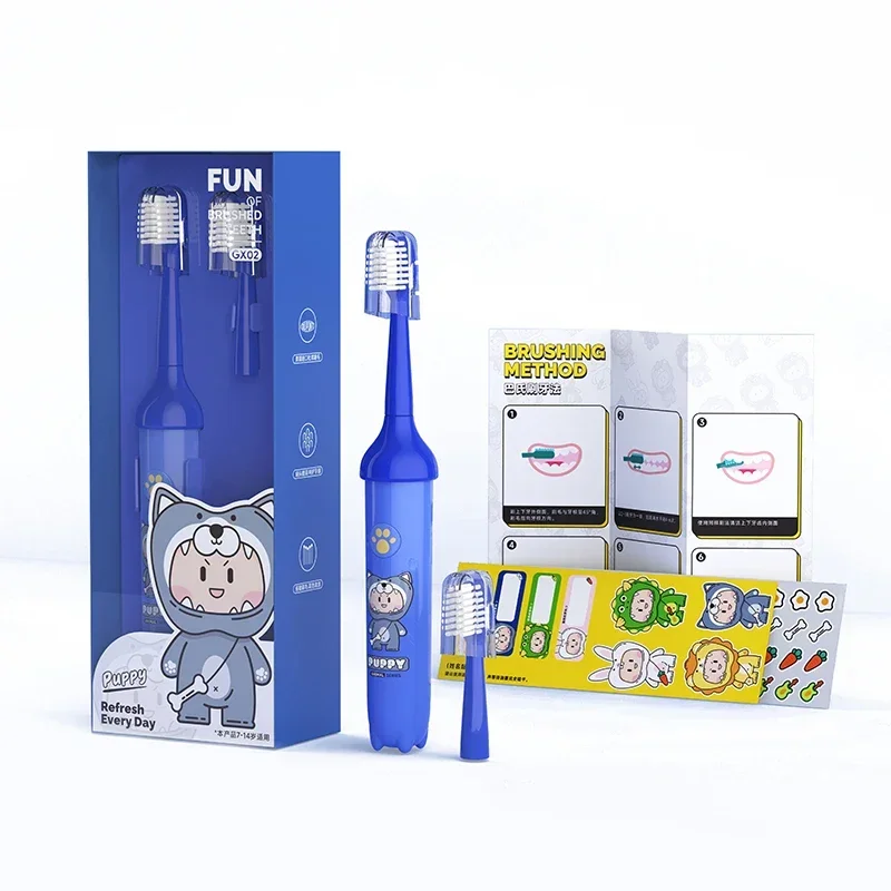 New Arrival Cartoon Smart Rechargeable Children Kid Electric Toothbrush for 3-15 Year Old