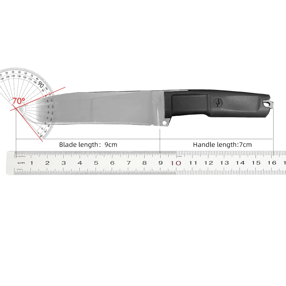 EX DOBERMANN IV، سكين نجاة الغابة صلابة عالية سطح التيتانيوم شفرة مثبتة سكاكين kydex أدوات التخييم في الهواء الطلق #4