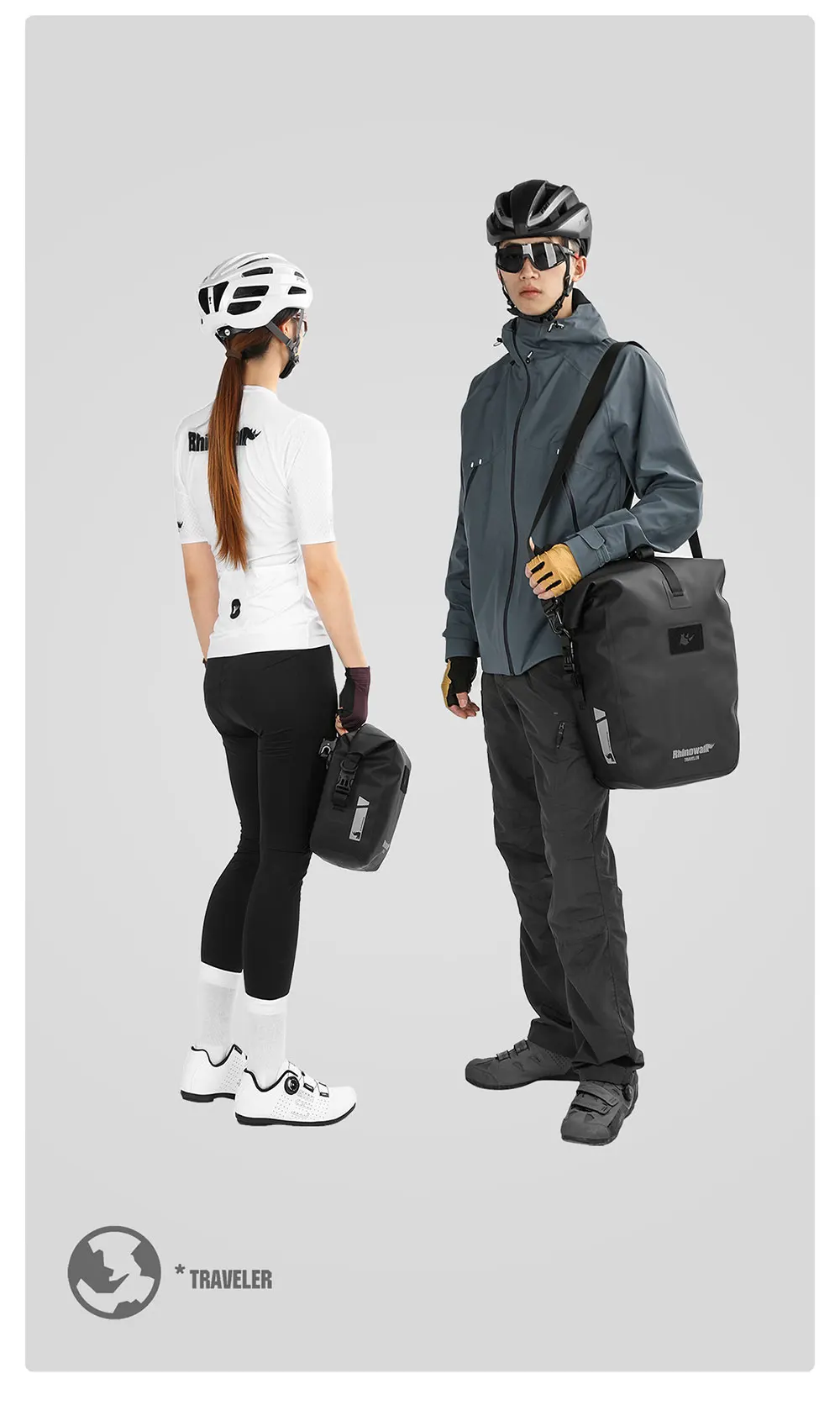 Rhinowalk Fahrradtasche, Schnellverschluss, wasserdicht, Fahrradträger, Seitentasche, Gepäcktasche für Rennrad, MTB, Touren und Klappfahrrad – Detail 16