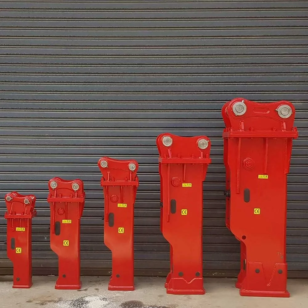 Korean Tech SB50 Hydraulic Rock Breaker Attachment, 100mm Chisel Spare Parts Fits PC120 Excavator Demolition Equipment