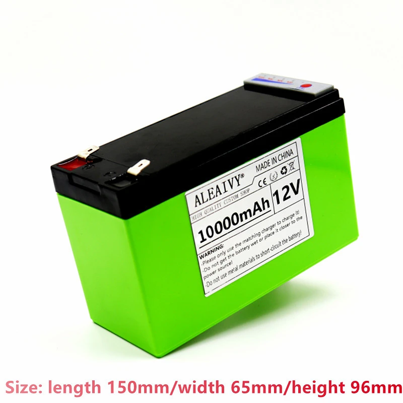 

12V 6Ah 8Ah 10Ah Lifepo4 Battery Pack 32700 Cell with 40A Same Port BMS, Solar Power Supply for RV Camping Trolling Backup