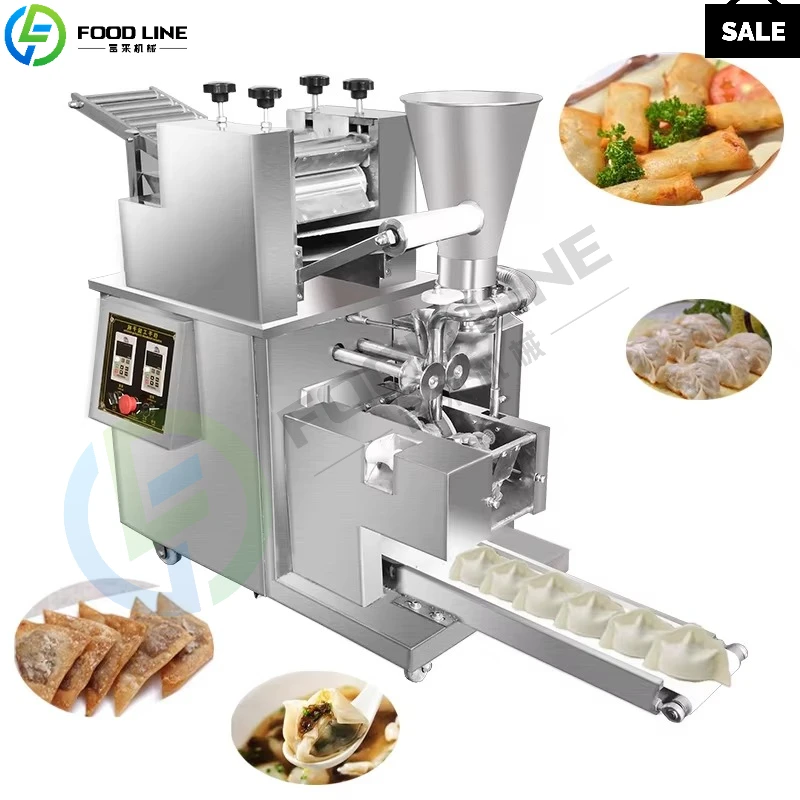 ماكينة صنع السمبوسة الأوتوماتيكية المباشرة من المصنع ماكينة صنع الزلابية عالية الكفاءة لخطوط تجهيز الأغذية