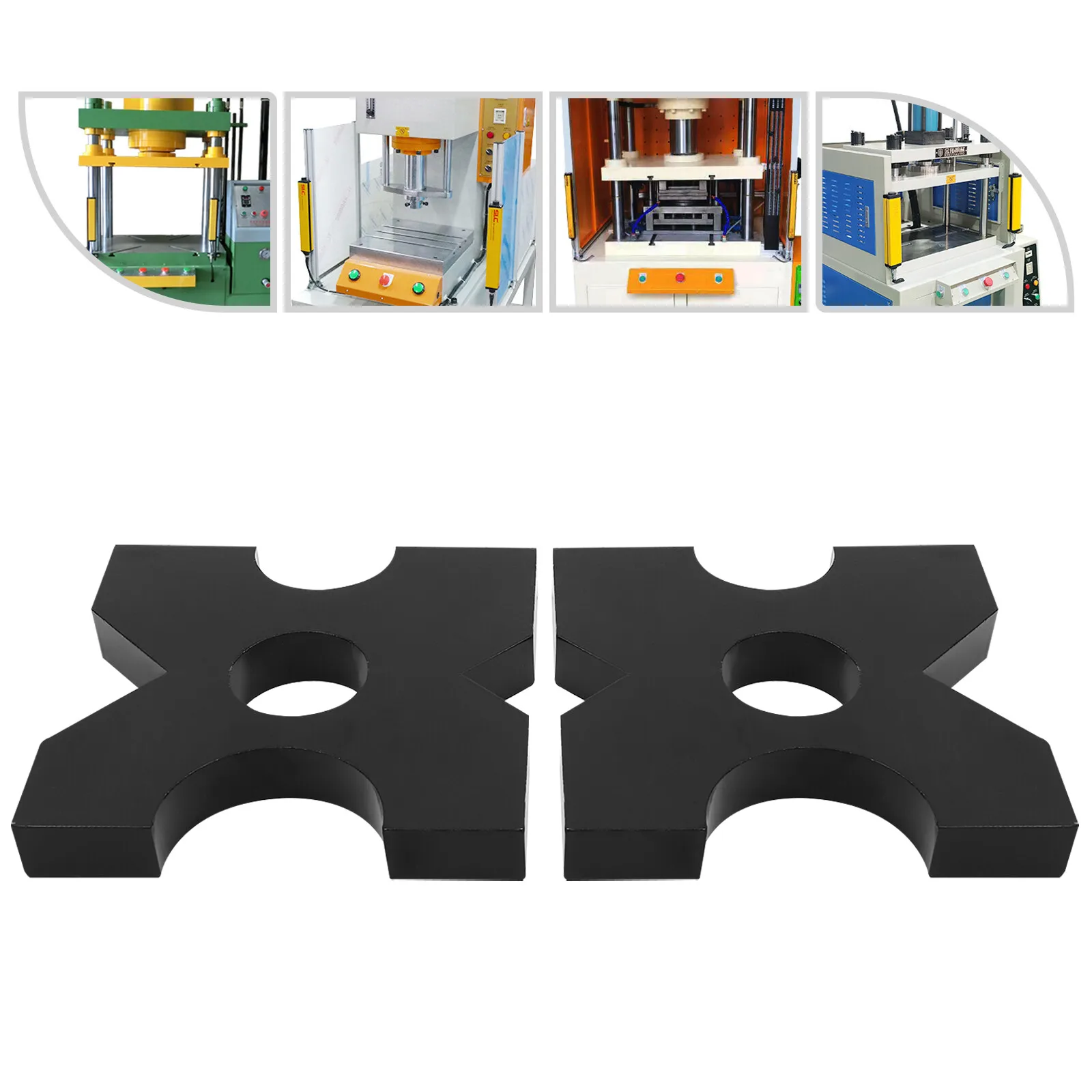 ชุดแผ่นกดไฮดรอลิก 2 ชิ้น 20 ตัน - แผ่นเหล็กโครงเหล็กแบบ H สำหรับโรงรถและอู่ซ่อมรถ เครื่องมือ pex