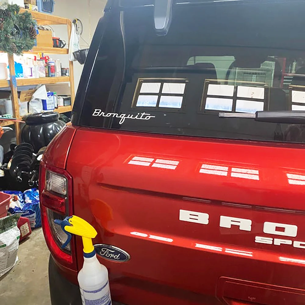 BRONQUITO Self Aware Stickers For Ford Bronco Sport,Car Vinyl Window Bumper Words Decals For Rear Windows Or Trunk