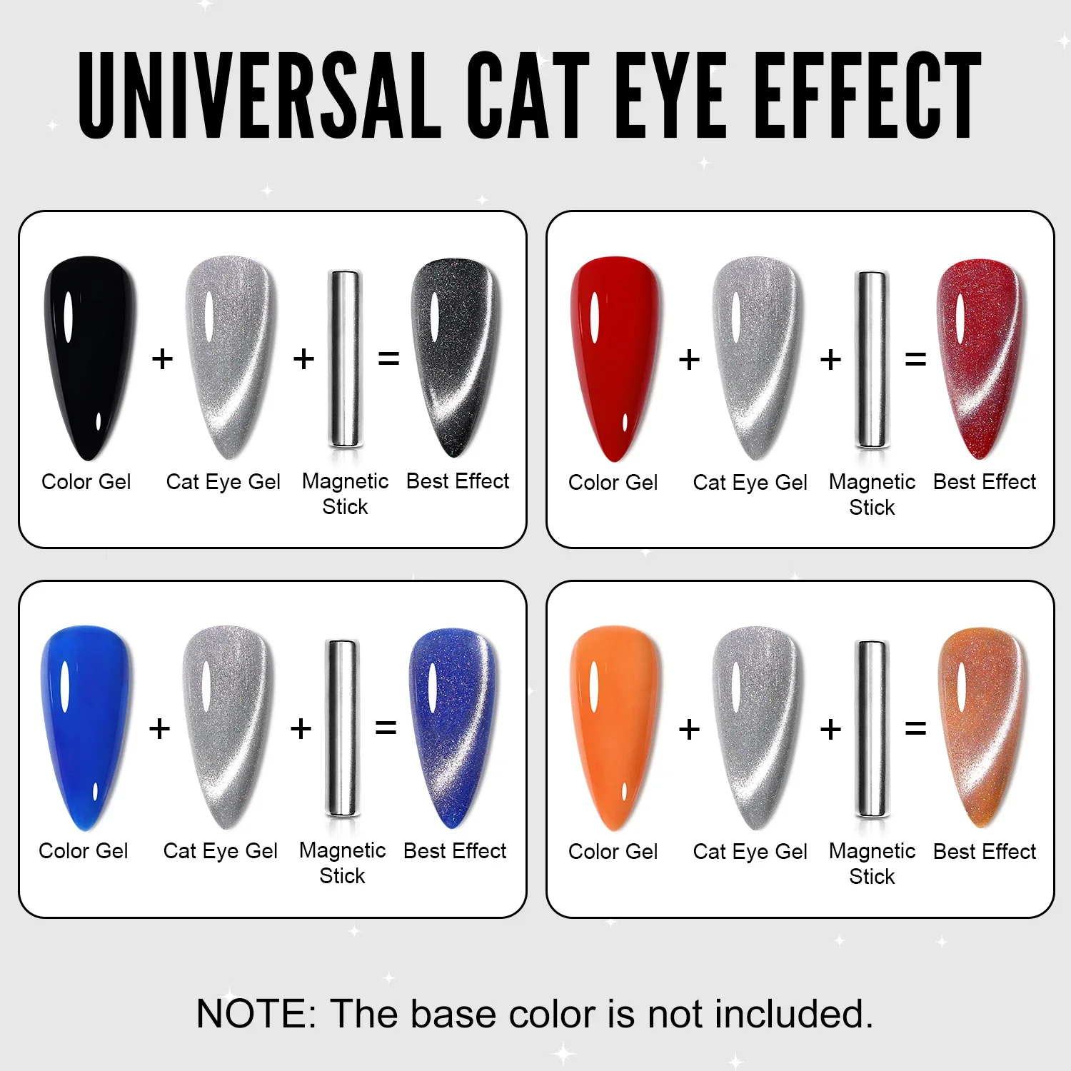 YOKEFELLOW Cat Eye Gel Nail Polish 10Ml Silver Magnetic Nail Polish Gel Varnish Professional Nail Gel for Manicure DIY