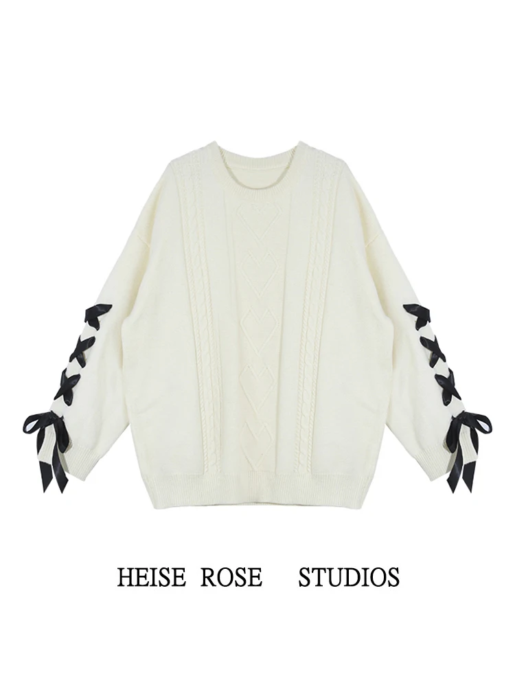 

Women's Thiened Loose Knitted Sweater 2025 New Autumn Winter Warm Soft Braided Design Comfortable Sle Commute Straight Tube