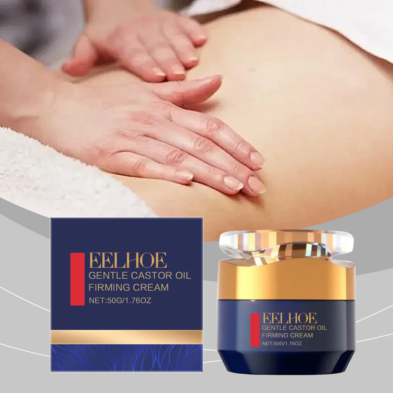 Deep Moisturizing Castor Oil Moisturizing Face and Body Cream Hydrates and Nourishing Skin Reduces Fine Lines