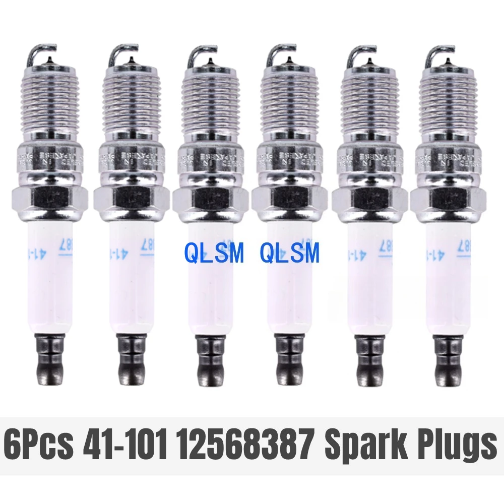 

Pack of 6 41-101 Iridium Spark Plugs for Buick Chevrolet GMC Pontiac 12568387
