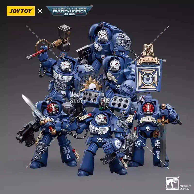 

JOYTOY 40K 1/18 Ultramarines Terminators Action Figure Sergeant Bellan Brother Andrus Acastian Caesaran Sergeant Terconon Model